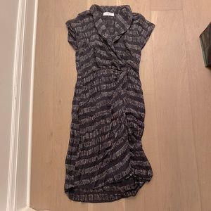 MM.LAFLEUR Jasmine black print dress size 4